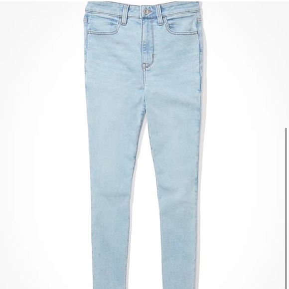 American Eagle Outfitters Denim - American Eagle Outfitters high rise light blue skinny jeans jeggings size 6